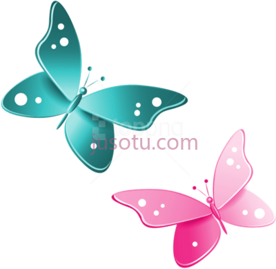 蓝色粉色蝴蝶,blue and pink butterflies butterfly PNG