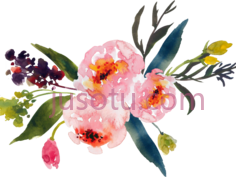 水彩花,色彩 PNG