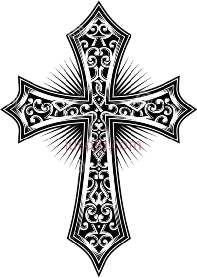 十字架,tattoo tatuagem cruz cross tribal christian PNG