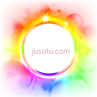 彩光圆形,decorative glare colorful light cape round circle PNG