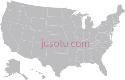 美国地图,united states grey map PNG