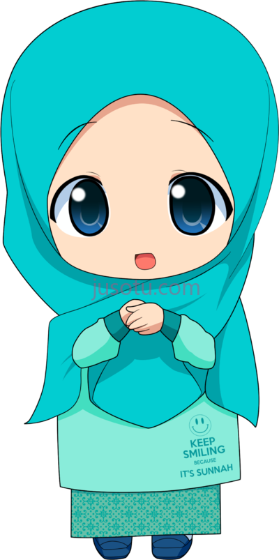 女孩,kartun muslimah anime girl hijab PNG