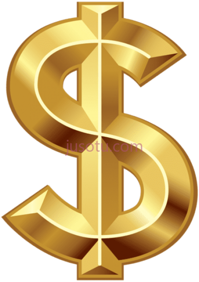 金色美元,gold dollar PNG