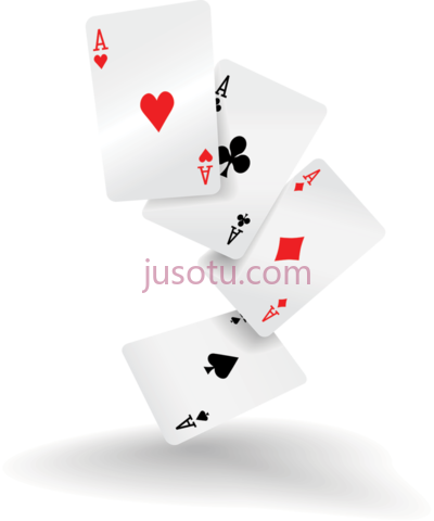 扑克牌掉落,playing cards falling PNG