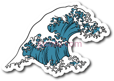 海啸波,japense tsunami wave PNG
