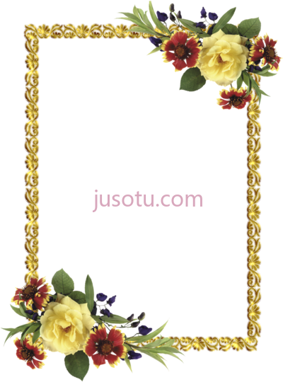 边花,border flower PNG