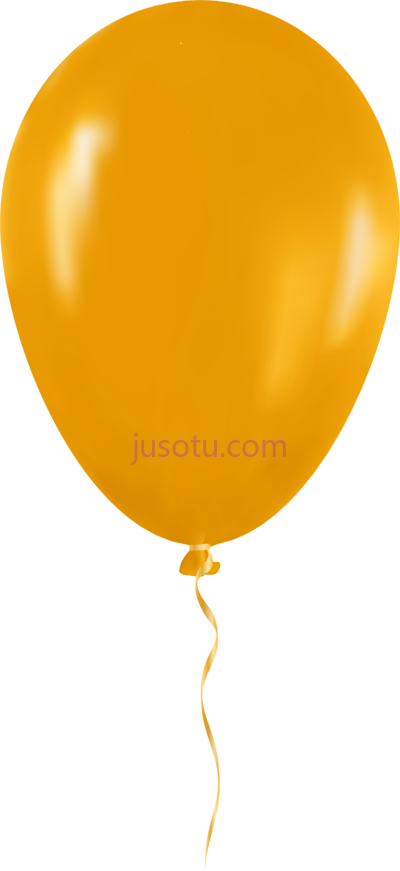 黄色气球,yellow single PNG