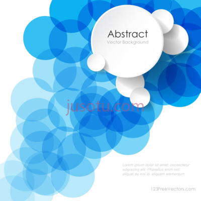 抽象蓝色圆圈,modern abstract blue circles PNG