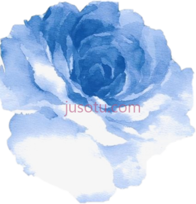 水彩蓝,watercolor blue PNG