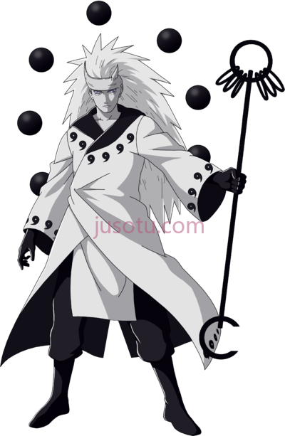 火影忍者宇智波斑,manga six paths madara PNG