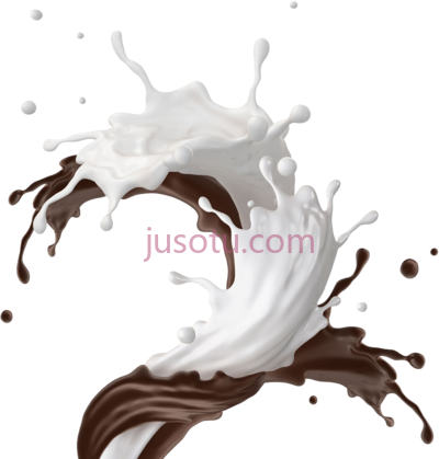 巧克力牛奶水果,chocolate milk graphy fruit splash PNG