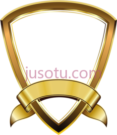 金盾徽章PNG