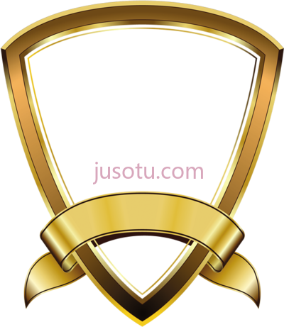 金盾徽章,shield golden emblem logo PNG