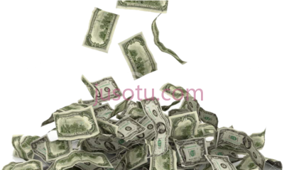 货币贬值,money powerpoint falling PNG