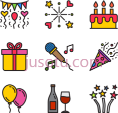 派对生日快乐PNG