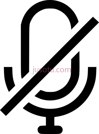 麦克风关闭,microphone off icon mute PNG