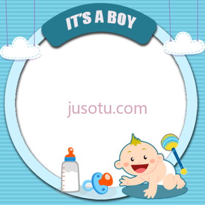 婴儿相框,suprise baby boy girl frame PNG