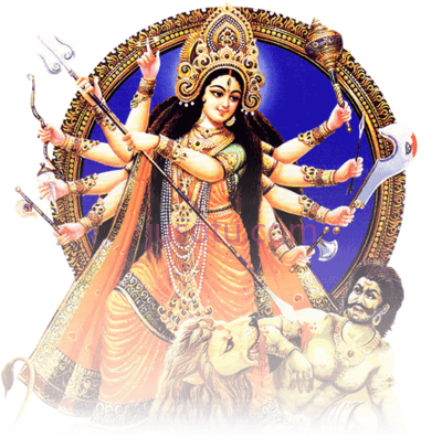 杜尔迦女神节,durga puja maa full PNG