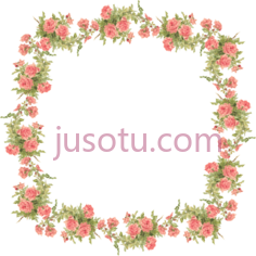 玫瑰花边,框架 PNG