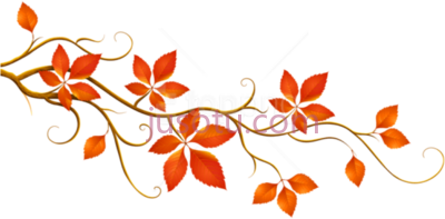 秋叶,decorative branch autumn leaves fall PNG