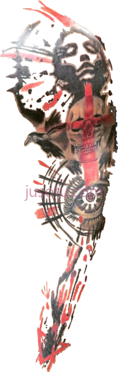手臂纹身PNG