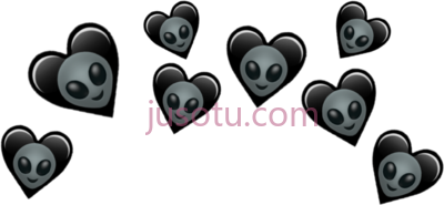 外星人,heart crown alien PNG