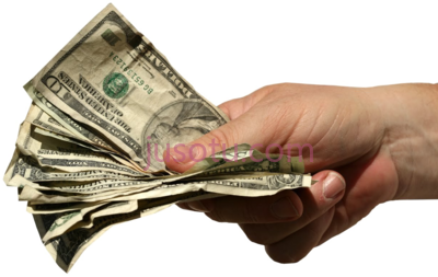 手拿钱,money in hand PNG