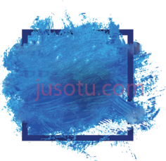蓝色水彩PNG