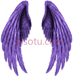 紫色天使翅膀PNG