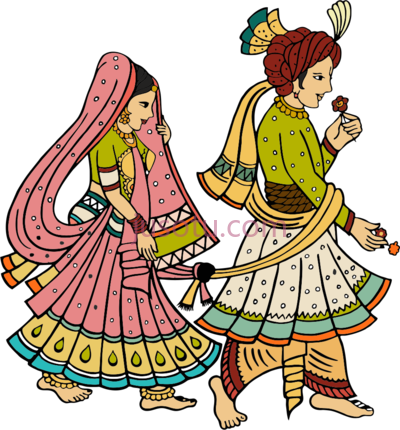印度夫妇,indian couple PNG