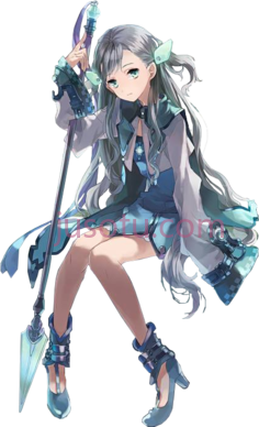 女孩施展魔法PNG