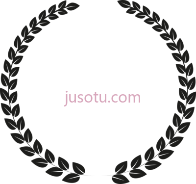 月桂叶环,leaf wreath circle white PNG