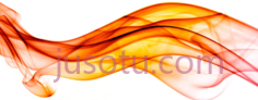 橙色抽象波PNG