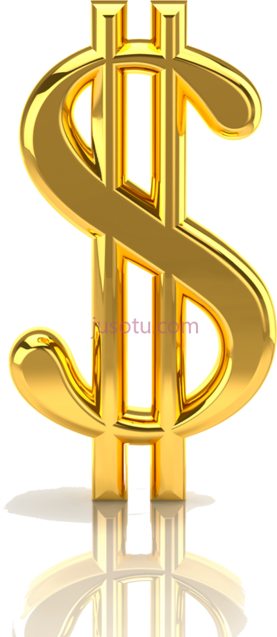 金色美元,gold dollar PNG