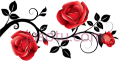 红色装饰玫瑰,花 PNG