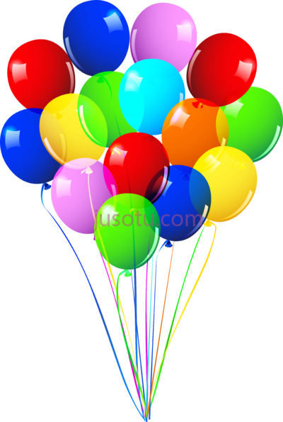生日快乐气球,ballons bunch happy birthday PNG