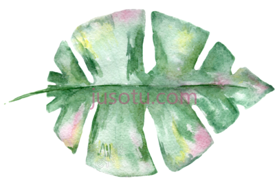 叶子,hand painted leaf material watercolor leaves PNG