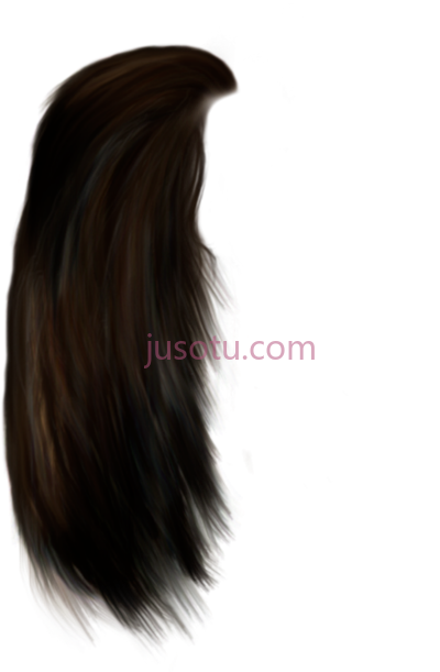深棕色头发,beautiful brown darkbrown red wig long male PNG