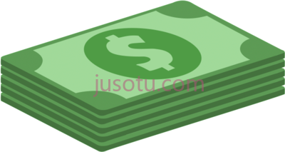 一堆钱,stack money icon flat PNG