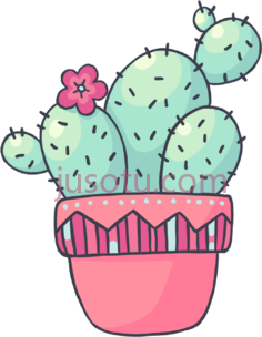 仙人掌可爱PNG