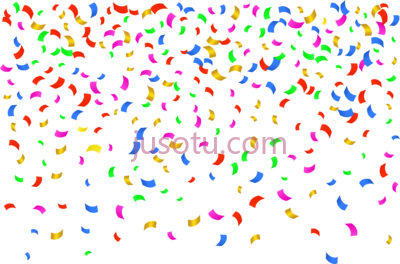 五彩纸屑生日派对,confetti birthday party PNG
