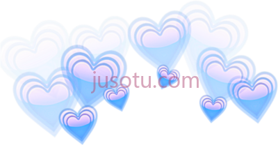 蓝心,blue heart emoji PNG
