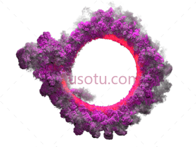 紫粉烟雾圈,fog circle purple pink grey stamp color PNG