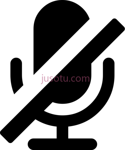 静音麦克风,mute mic icon PNG