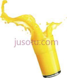 橙汁飞溅PNG