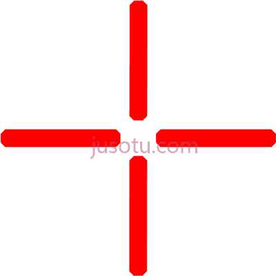 十字线红色,reticle icons encapsulated crosshair red PNG