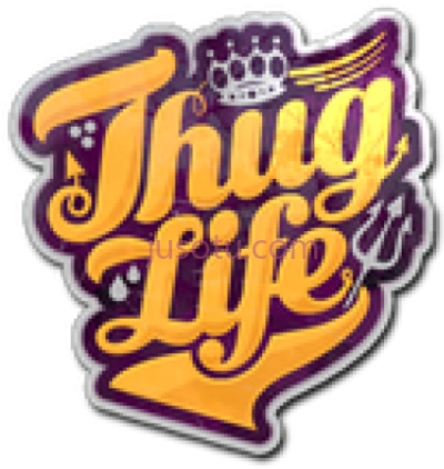 暴徒生活,thug life smoke logo PNG