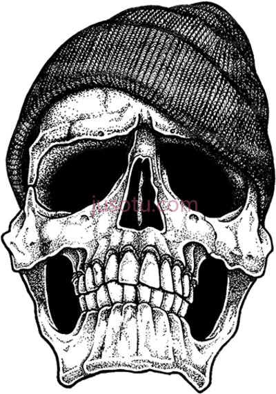 黑帮头骨,art gangster skull PNG