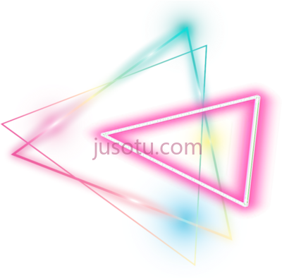 三角形,triangle glowing neon PNG