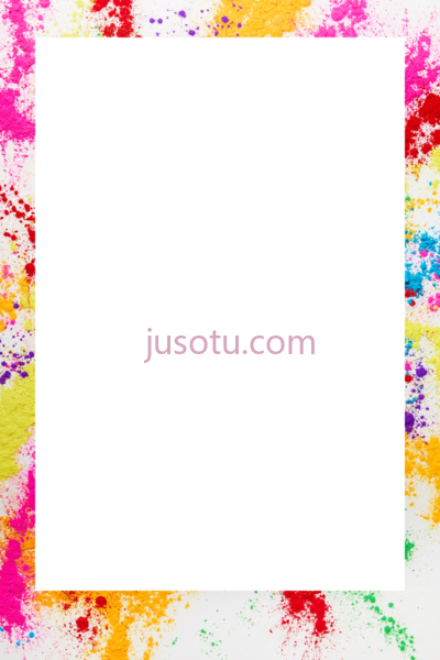 彩色边框,glitter and frames color splash PNG